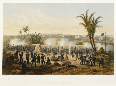 Bombardement van Vera-Cruz door Adolphe Jean Baptiste Bayot